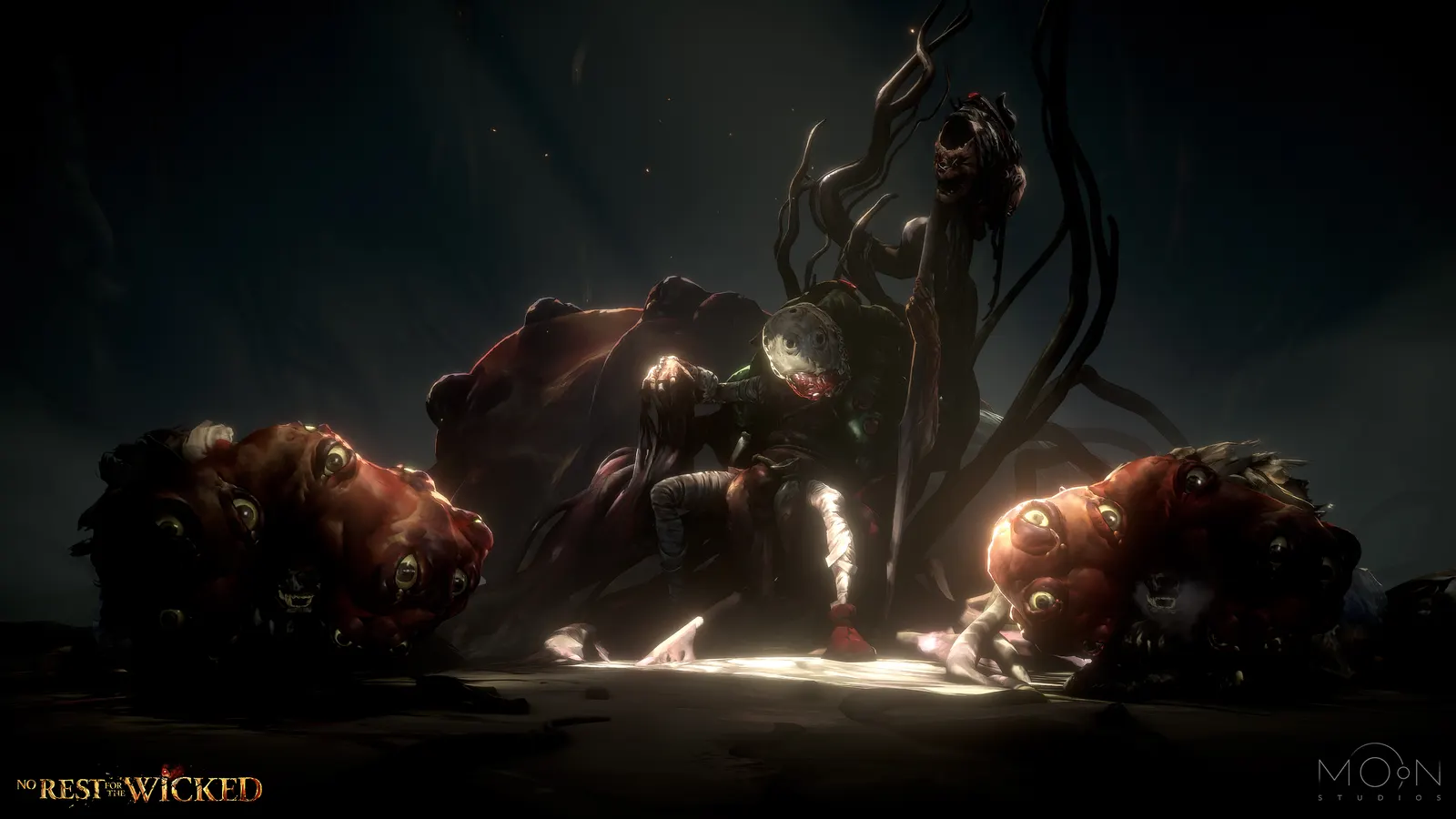 Official The Breach screenshot showing a close combat encounter
