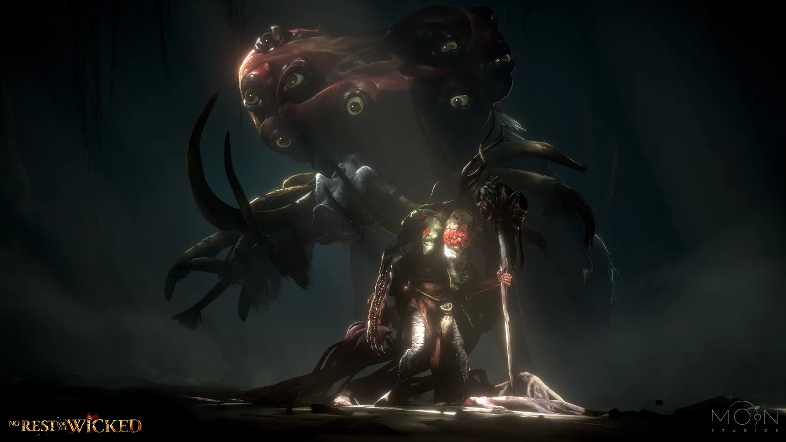 Official The Breach screenshot showing a dark enclosed encounter